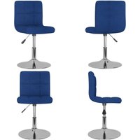 Esszimmerstuhl Drehbar Blau Stoff - Vidaxl von VIDAXL