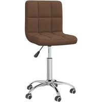 Vidaxl - Esszimmerstuhl Drehbar Braun Stoff Vidaxl - Esszimmerstuhl Drehbar Braun Stoff von VIDAXL