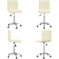 Vidaxl - Esszimmerstuhl Drehbar Creme Stoff - Esszimmerstuhl - Drehstuhl - Polsterstuhl - Cremefarbene Möbel - Sitz Höhenverstellbar - Home & Living Vidaxl - Esszimmerstuhl Drehbar Creme Stoff - Esszimmerstuhl - Drehstuhl - Polsterstuhl - Cremefarbene Möbel - Sitz Höhenverstellbar - Home & Living von VIDAXL