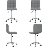 Vidaxl - Esszimmerstuhl Drehbar Hellgrau Stoff - Esszimmerstuhl - Drehbares Stuhl - Sitz Höhenverstellbar - Bürostuhl - Polsterstuhl - Home & Living von VIDAXL