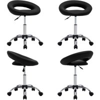 Vidaxl - Esszimmerstuhl Drehbar Schwarz Kunstleder - Drehstühle - Esszimmerstühle - Küchenstühle - Sitzgelegenheiten - Moderner Sessel - Home & Living von VIDAXL