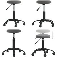 Vidaxl - Esszimmerstuhl Dunkelgrau Samt - Esszimmerstuhl - Samtsessel - Drehstuhl - Bürostuhl - Höhenverstellbar - Home & Living von VIDAXL