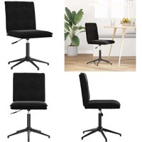Esszimmerstuhl Schwarz Samt - Vidaxl von VIDAXL