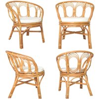 Vidaxl - Esszimmerstuhl mit Kissen Hellbraun Rattan Leinen - Esszimmerstuhl - Rattanstuhl - Sitzkomfort - Wohnzimmerstil - Designstuhl - Home & Living Vidaxl - Esszimmerstuhl mit Kissen Hellbraun Rattan Leinen - Esszimmerstuhl - Rattanstuhl - Sitzkomfort - Wohnzimmerstil - Designstuhl - Home & Living von VIDAXL