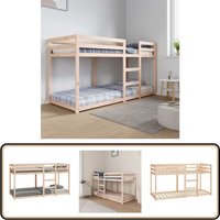 Vidaxl - Etagenbett 80x200 cm Massivholz Kiefer - Holzbett - Etagenbett - Jugendzimmer - Doppelbett - Schlafraum von VIDAXL