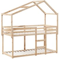 Vidaxl - Etagenbett ohne Matratze 90x190 cm Massivholz Kiefer von VIDAXL