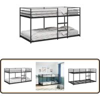 Etagenbett ohne Matratze Schwarz 100x190 cm Stahl - Vidaxl von VIDAXL