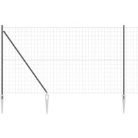 Vidaxl - Euro Zaun mit 7 Spike-Posts 1,6x10 m verzinkter Stahl Grau Vidaxl - Euro Zaun mit 7 Spike-Posts 1,6x10 m verzinkter Stahl Grau von VIDAXL