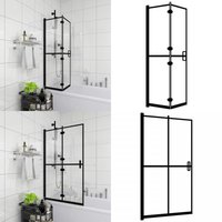 Faltbare Duschkabine esg Schwarz 120x140 cm - Falttür Duschkabine - Falttür Duschkabine - Home & Living von VIDAXL
