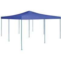 Faltpavillon Pavillon Faltbar 5x5 m Blau vidaXL von BONNEVIE