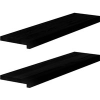 Vidaxl - Fensterbänke 2 Stk. Dunkelbraun 80x20x2 cm Massivholz Eiche Vidaxl - Fensterbänke 2 Stk. Dunkelbraun 80x20x2 cm Massivholz Eiche von VIDAXL