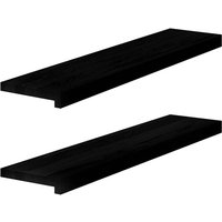Vidaxl - Fensterbänke 2 Stk. Dunkelbraun 90x20x2 cm Massivholz Eiche Vidaxl - Fensterbänke 2 Stk. Dunkelbraun 90x20x2 cm Massivholz Eiche von VIDAXL