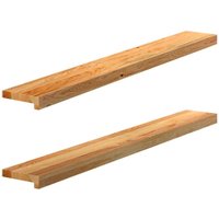 Vidaxl - Fensterbänke 2 Stk. Hellbraun 120x15x2 cm Massivholz Eiche 968967 Vidaxl - Fensterbänke 2 Stk. Hellbraun 120x15x2 cm Massivholz Eiche 968967 von VIDAXL