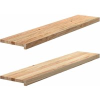 Vidaxl - Fensterbänke 2 Stk. Unbehandelt 120x25x2 cm Massivholz Eiche Vidaxl - Fensterbänke 2 Stk. Unbehandelt 120x25x2 cm Massivholz Eiche von VIDAXL