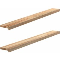 Vidaxl - Fensterbänke 2 Stk. Unbehandelt 140x15x2 cm Massivholz Eiche Vidaxl - Fensterbänke 2 Stk. Unbehandelt 140x15x2 cm Massivholz Eiche von VIDAXL