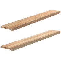 Vidaxl - Fensterbänke 2 Stk. Unbehandelt 140x20x2 cm Massivholz Eiche Vidaxl - Fensterbänke 2 Stk. Unbehandelt 140x20x2 cm Massivholz Eiche von VIDAXL