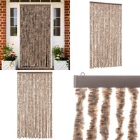 Fliegenvorhang Beige und Dunkelbraun 100x230 cm Chenille - Fliegenvorhang - Insektenschutz - Türvorhang - Moskitonetz - Sommergarten - Home & Living Fliegenvorhang Beige und Dunkelbraun 100x230 cm Chenille - Fliegenvorhang - Insektenschutz - Türvorhang - Moskitonetz - Sommergarten - Home & Living von VIDAXL