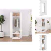Vidaxl - Flurschränke 2 Stk. Weiß Holzwerkstoff - Wandregal - Flurkommode - Kleideraufhänger - Einbauschrank - Raumsparsystem von VIDAXL
