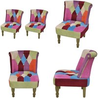Vidaxl - Französische Stühle 2 Stk. Patchwork-Design Stoff - Französischer Stuhl - Patchworkstuhl - Esszimmerstuhl - Couchtischstuhl - Beistellstuhl Vidaxl - Französische Stühle 2 Stk. Patchwork-Design Stoff - Französischer Stuhl - Patchworkstuhl - Esszimmerstuhl - Couchtischstuhl - Beistellstuhl von VIDAXL