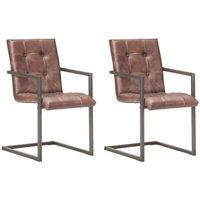 Freischwinger 2 Stk. Braun Echtleder Vidaxl Freischwinger 2 Stk. Braun Echtleder Vidaxl von VIDAXL