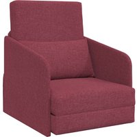 Vidaxl - Fußboden Schlafsofa 2-in-1 Weinrot 65x80x83 cm Stoff von VIDAXL
