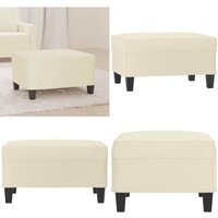 Vidaxl - Fußhocker Creme 70x55x41 cm Kunstleder - Fußhocker - Cremefarbener Hocker - Sitzsack - Lounge Chair - Beistelltisch - Home & Living Vidaxl - Fußhocker Creme 70x55x41 cm Kunstleder - Fußhocker - Cremefarbener Hocker - Sitzsack - Lounge Chair - Beistelltisch - Home & Living von VIDAXL
