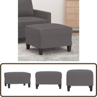 Fußhocker Grau 60x50x41 cm Kunstleder - Sitzsack - Hocker - Fußhocker - Lounge Chair - Grau von VIDAXL