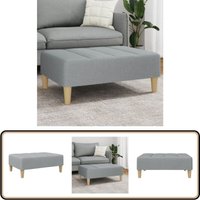 Vidaxl - Fußhocker Hellgrau 77x55x31 cm Stoff - Sitzsack - Hocker - Fußhocker - Beistelltisch - Grau Vidaxl - Fußhocker Hellgrau 77x55x31 cm Stoff - Sitzsack - Hocker - Fußhocker - Beistelltisch - Grau von VIDAXL