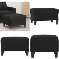 Fußhocker Schwarz 60x50x41 cm Kunstleder - Sitzhocker - Polsterhocker - Fußhocker - Schwarzer Hocker - Kunstleder Möbel - Home & Living von VIDAXL