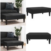 Fußhocker Schwarz 77x55x31 cm Kunstleder - Sitzsack - Hocker - Fußhocker - Lounge Chair - Beistelltisch - Home & Living von VIDAXL