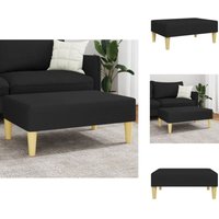 Fußhocker Schwarz 77x55x31 cm Stoff - Sitzsack - Hocker - Fußhocker - Beistelltisch - Wohnzimmer Dekoration von VIDAXL