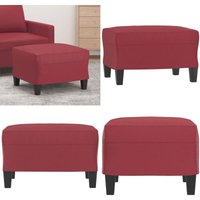 Vidaxl - Fußhocker Weinrot 60x50x41 cm Kunstleder - Sitzsack - Hocker - Fußhocker - Möbel - Wohnzimmer Dekoration - Home & Living von VIDAXL