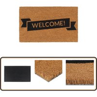Fußmatte Natur 45x75 cm Kokosfaser Getuftet - Kokosfußmatte - Eingangsmatte - Türklinse - Outdoor Matten - Gartenmatte von VIDAXL