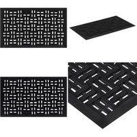 Vidaxl - Fußmatte Rechteckig 45x75 cm Gummi - Gummi Fußmatte - Eingangsmatte - Rutschfeste Matten - Hausmatte - Garderobe - Home & Living von VIDAXL