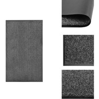 Vidaxl - Fußmatte Waschbar Anthrazit 90x150 cm - Innenfußmatte - Außentürmatte - Anti-Rutschmatte - Waschebene Fußmatte - Anthrazit Fußmatte von VIDAXL