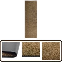Vidaxl - Fußmatte Waschbar Braun 60x180 cm - Innenfußmatte - Outdoor Matten - Türmatte - Waschebene - Anti-Rutschmatte von VIDAXL