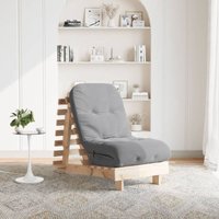 Futon Schlafsofa mit Matratze 60x206x11 cm Massivholz Kiefer Vidaxl 954786 von VIDAXL
