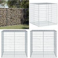 Vidaxl - Gabione mit Deckel 100x100x100 cm Verzinktes Eisen Vidaxl - Gabione mit Deckel 100x100x100 cm Verzinktes Eisen von VIDAXL