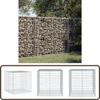 Vidaxl - Gabione mit Deckel 100x100x100 cm Verzinktes Eisen Vidaxl - Gabione mit Deckel 100x100x100 cm Verzinktes Eisen von VIDAXL