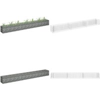 Vidaxl - Gabionen-Hochbeet Verzinkter Stahl 270 x 30 x 30 cm - Gabionen-Hochbeet - Steinkorb - Blumentopf - Hochbeet - Gartenmöbel - Home & Living von VIDAXL