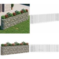 Vidaxl - Gabionen-Hochbeet Verzinktes Eisen 400x50x100 cm - Gabionen-Hochbeet - Eisenhochbeet - Gartendekoration - Pflanzenkübel von VIDAXL