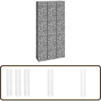 Gabionen-Hochbeete 3 Stk. 30x30x200 cm Eisen - Eisen Gartenmöbel - Gabionen - Terrassenbepflanzung - Hochbeet - Pflanzenbehälter Gabionen-Hochbeete 3 Stk. 30x30x200 cm Eisen - Eisen Gartenmöbel - Gabionen - Terrassenbepflanzung - Hochbeet - Pflanzenbehälter von VIDAXL
