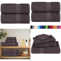 Gästetücher 2 Stk. Anthrazit 30x50 cm 360 g/m² 100% Baumwolle - Vidaxl von VIDAXL