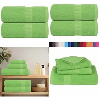 Gästetücher 2 Stk. Apfelgrün 30x50 cm 360 g/m² 100% Baumwolle - Vidaxl von VIDAXL