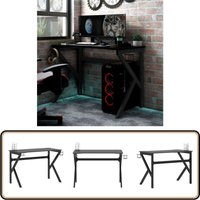 Gaming-Schreibtisch mit K-Gestell Schwarz und Rot 110x60x75 cm - Gaming Schreibtisch - Gamer Schreibtisch - Bürostuhl - Arbeitsplatz - Etagenregal Gaming-Schreibtisch mit K-Gestell Schwarz und Rot 110x60x75 cm - Gaming Schreibtisch - Gamer Schreibtisch - Bürostuhl - Arbeitsplatz - Etagenregal von VIDAXL