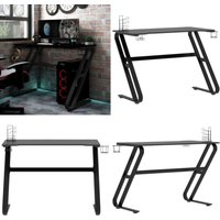 Gaming-Schreibtisch mit ZZ-Gestell Schwarz und Rot 110x60x75 cm - Gaming-Schreibtisch - Gamer Schreibtisch - Bürostuhl - Etagenregal - Arbeitsplatz Gaming-Schreibtisch mit ZZ-Gestell Schwarz und Rot 110x60x75 cm - Gaming-Schreibtisch - Gamer Schreibtisch - Bürostuhl - Etagenregal - Arbeitsplatz von VIDAXL