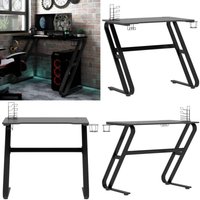 Gaming-Schreibtisch mit ZZ-Gestell Schwarz und Rot 90x60x75 cm - Gaming-Schreibtisch - Gamer Schreibtisch - Etagen Regal - Bürostuhl - pc Gaming-Schreibtisch mit ZZ-Gestell Schwarz und Rot 90x60x75 cm - Gaming-Schreibtisch - Gamer Schreibtisch - Etagen Regal - Bürostuhl - pc von VIDAXL