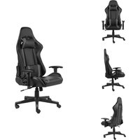 Gaming-Stuhl Drehbar Grau pvc - Gaming Stuhl - pc Stuhl - Gamer Chair - Schreibtischstuhl - Ergonomischer Stuhl von VIDAXL
