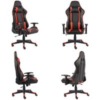 Gaming-Stuhl Drehbar Rot pvc - Gaming Stuhl - pc Stuhl - Gamer Chair - Schreibtischstuhl - Ergonomischer Stuhl - Home & Living Gaming-Stuhl Drehbar Rot pvc - Gaming Stuhl - pc Stuhl - Gamer Chair - Schreibtischstuhl - Ergonomischer Stuhl - Home & Living von VIDAXL