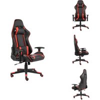 Gaming-Stuhl Drehbar Rot pvc - Gaming Stuhl - pc Stuhl - Gamer Chair - Schreibtischstuhl - Ergonomischer Stuhl von VIDAXL